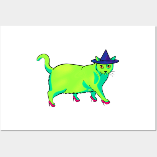 Witch Cat Posters and Art